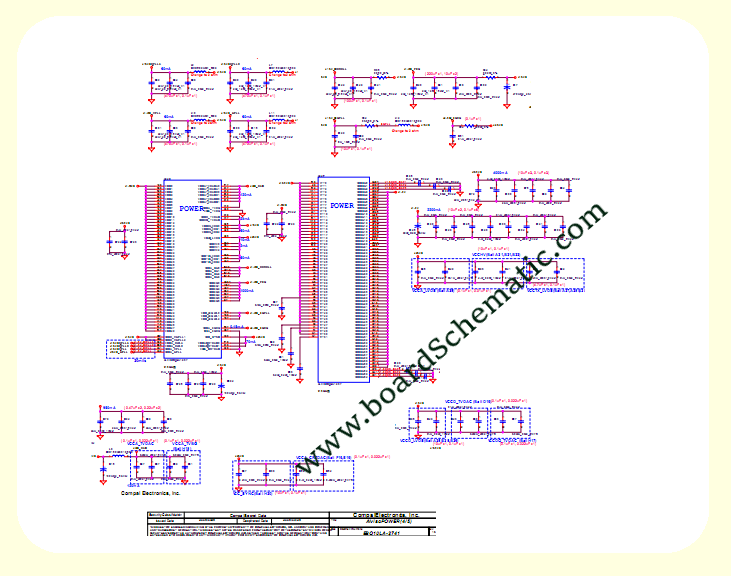 Toshiba Satellite M65 Board Schematic